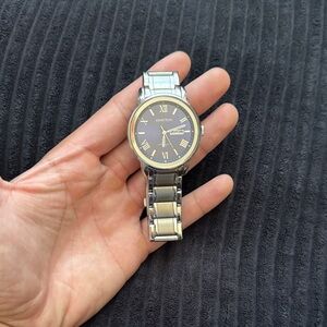 Armitron Silver Men's Watch with Blue Dial